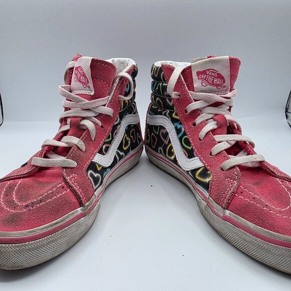Vans Sk8 Hi Reissue Girls Size 3 Pink Side Zip Sneakers School Casual Outdoors - Picture 3 of 13